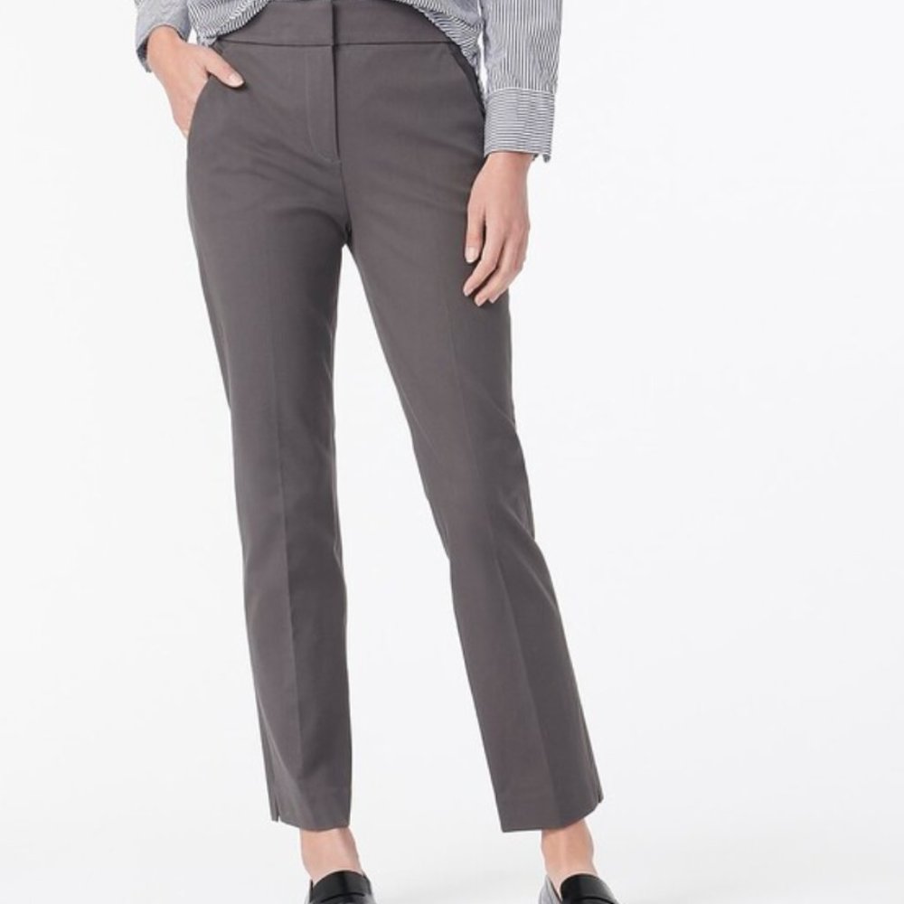 J Crew - Remi Pant in bi-stretch Cotton - Gray - Size 6